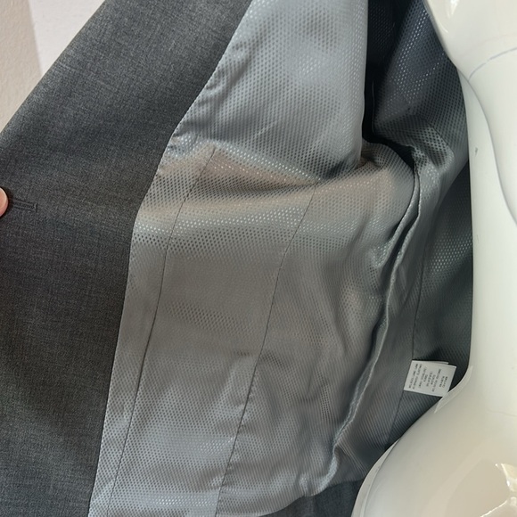 BCBG MAXAZRIA women’s grey double detail blazer size S - Picture 6 of 13